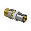 Муфта МП латунь никель пресс Дн 20х3/4" НР ГОСТ 32415-2013 8001 Aquasfera 8001-04 — 6