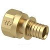 Муфта для PE-X/PE-RT труб аксиальная латунь Дн 20х3/4" ВР RTP (РосТурПласт) 28304