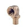 Угольник для PE-X труб аксиальный бронза Дн 20х3/4" ВР RAUTITAN RX+ Rehau 14563561001 (13660971001)