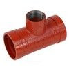 Тройник переходной под резьбу грувлок ковкий чугун XGQT08S Ду80х25 (Дн89х1") Ру25 JIANZHI — 1