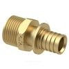 Муфта для PE-X/PE-RT труб аксиальная латунь Дн 25х3/4" НР RTP (РосТурПласт) 28312