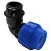 Отвод компрессионная ПЭ Дн 40х1 1/2"х90гр НР Ру16 VALFEX 1210012440112