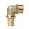 Угольник для PE-X труб аксиальный бронза Дн 20х1/2" НР RX+ Рехау 14563473001
