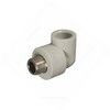 Угольник PP-R комбинированный серый Дн 32х1/2" НР RTP (РосТурПласт) 11054, миниатюра — 2