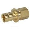 Муфта для PE-X труб аксиальная латунь Дн 20х1/2" ВР РОС, миниатюра — 1