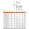 Тройник НПВХ коричневый Дн 250х200х87гр б/нап в/к KGEA Ostendorf 224410