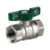 Кран шаровой латунь хром R251W Ду 15 Ру42 ВР бабочка зеленая Giacomini R251WX023