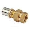 Муфта разъемная для МП/PE-X труб латунь пресс Дн 16х1/2" ВР RM18 Giacomini RM18Y033