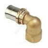 Угольник для МП/PE-X труб латунь пресс Дн 63х2"х90гр ВР RM129 Giacomini RM129Y088, миниатюра — 1