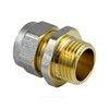 Муфта МП латунь никель обжим Дн 20х3/4" НР ГОСТ 32415-2013 7001 Aquasfera 7001-04