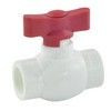 Кран шаровой PP-R красн Дн 25 внутренняя пайка бабочка Стандарт RTP (РосТурПласт) 14977
