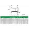 Компенсатор сильфонный осевой б/кожуха сталь нерж DI6240 Ду 50 Ру16 фл (фл сталь) L=195мм Tecofi DI6240-MVT600050 — 4