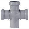 Крестовина PP-H 1-плоскостная серый Дн 50х50х50х87гр б/нап в/к VALFEX 27205050, миниатюра — 1