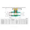 Кран шаровой PP-R белый Дн 25х3/4" Ру25 НР VALFEX 10144225 — 2