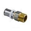 Муфта МП латунь никель пресс Дн 20х1/2" НР ГОСТ 32415-2013 8001 Aquasfera 8001-03