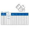 Отвод PP-H серый HT HTB Дн 90х87гр б/нап в/к Ostendorf 114140 — 4