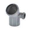 Отвод PP-H с выходом правый серый Дн 110х50х45гр б/нап в/к RTP (РосТурПласт) 36684, миниатюра — 0