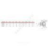 Кран шаровой латунь хром угловой R789 Ду 25 Ру16 ВР/"американка" полнопроходной бабочка красная Giacomini R789X007, миниатюра — 3