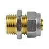 Муфта МП латунь никель обжим Дн 20х3/4" НР ГОСТ 32415-2013 7001 Aquasfera 7001-04