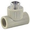 Тройник PP-R комбинированный серый Дн 25х1/2" НР VALFEX 10128125Г