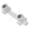 Планка PP-R монтажная белая Дн 25х1/2" ВР под смеситель с водорозетками PRO VALFEX 10124025-PRO — 1