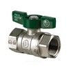 Кран шаровой латунь хром R251W Ду 25 Ру35 ВР бабочка зеленая Giacomini R251WX025, миниатюра — 16