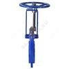 Задвижка шиберная двусторонняя чугун 1111W Ду 125 Ру16 межфл со штурвалом уплотнение: EPDM Benarmo, миниатюра — 1