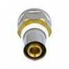 Муфта МП латунь никель пресс Дн 16х3/4" ВР ГОСТ 32415-2013 8002 Aquasfera 8002-02