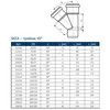 Тройник PP-MD переходной бесшумный светло-серый Skolan Safe SKEA Дн 110х58х45гр (DN110х50) б/нап в/к Ostendorf 335220, миниатюра — 3