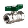 Кран шаровой латунь хром R251W Ду 25 Ру35 ВР бабочка зеленая Giacomini R251WX025 — 8