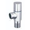Клапан (вентиль) латунь бытовой хром угловой 1076 G1/2"х3/4" Ру16 НР Aquasfera 1076-02