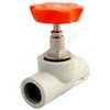 Клапан (вентиль) PP-R запорный серый Дн 20х45гр внутренняя пайка VALFEX 10174020Г