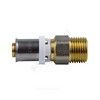 Муфта МП латунь никель пресс Дн 20х3/4" НР ГОСТ 32415-2013 8001 Aquasfera 8001-04