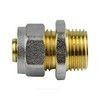 Муфта МП латунь никель обжим Дн 20х1/2" НР ГОСТ 32415-2013 7001 Aquasfera 7001-03