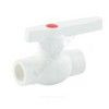 Кран шаровой PP-R белый Дн 50 внутренняя пайка OPTIMA VALFEX VALF 10145050, миниатюра — 0
