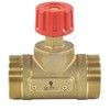 Клапан запорный ручной латунь CDT Ду 50 G2 1/4" A Ру16 НР Kvs=16м3/ч без ниппелей Danfoss 003Z7702, миниатюра — 1