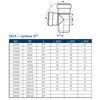 Тройник PP-MD переходной бесшумный светло-серый Skolan Safe SKEA Дн 110х78х87гр (DN110х75) б/нап в/к Ostendorf 335410