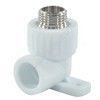 Угольник PP-R комбинированный белый Дн 20х3/4" НР с креплением VALFEX 10121120 — 1