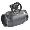 Кран шаровой сталь 11с67п Ду 125 Ру25 п/привар L=330мм с редуктором FORTECA 182.2.125.025, миниатюра — 0