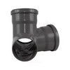 Крестовина PP-H 2-плоскостная серая HT HTED Дн 110х110х110х67гр б/нап в/к Ostendorf 115920, миниатюра — 9