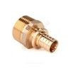 Муфта для PE-X труб аксиальная бронза Дн 32х3/4" НР RX+ Рехау 14563203001