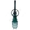 Задвижка шиберная односторонняя нерж VG6400-08MM Ду 350 Ру7 межфл с редуктором уплотнение: металл Tecofi VG6400-08MM0350 — 2