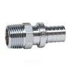 Муфта для PE-X труб аксиальная латунь хром Дн 25х1" НР THERM S Рехау 12534393002, миниатюра — 2