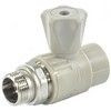 Кран шаровой PP-R серый Дн 25х3/4" НР прямой для радиатора VALFEX 10149025Г