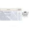 Кран конусный латунь газ 11б39бк Ду 25 Ру10 G1" ВР стандартопроходной Цветлит ZW30004