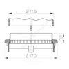 Фланец дренажный PP HL160 Дн 170 HL HL160