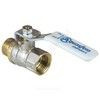 Кран шаровой латунь никель 1103 Standard Ду 32 Ру20 ВР/НР полнопроходной рычаг белый Aquasfera 1103-04 . — 5