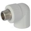Угольник PP-R комбинированный белый Дн 25х1/2"х90гр НР ZFPCL