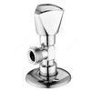 Клапан (вентиль) латунь бытовой хром угловой 1075 G1/2" Ру16 НР с отражателем Aquasfera 1075-01