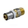 Муфта МП латунь никель пресс Дн 20х3/4" НР ГОСТ 32415-2013 8001 Aquasfera 8001-04